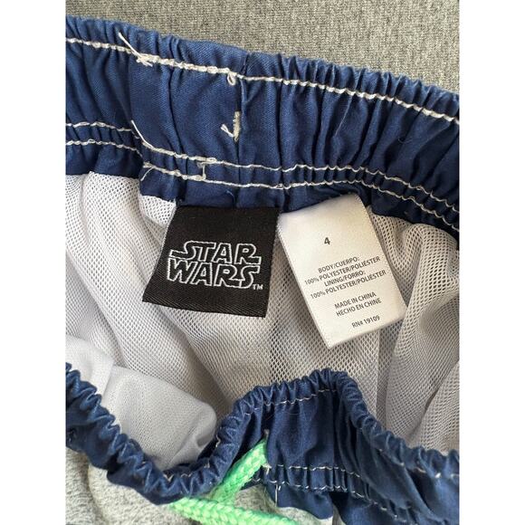 Star Wars | Youth Boys The Mandalorian Child Grogu Kid's Swim Shorts Trunks | 4 - Picture 3 of 3